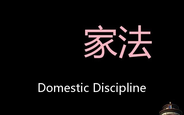 家法 Chinese Pronunciation domestic discipline哔哩哔哩bilibili