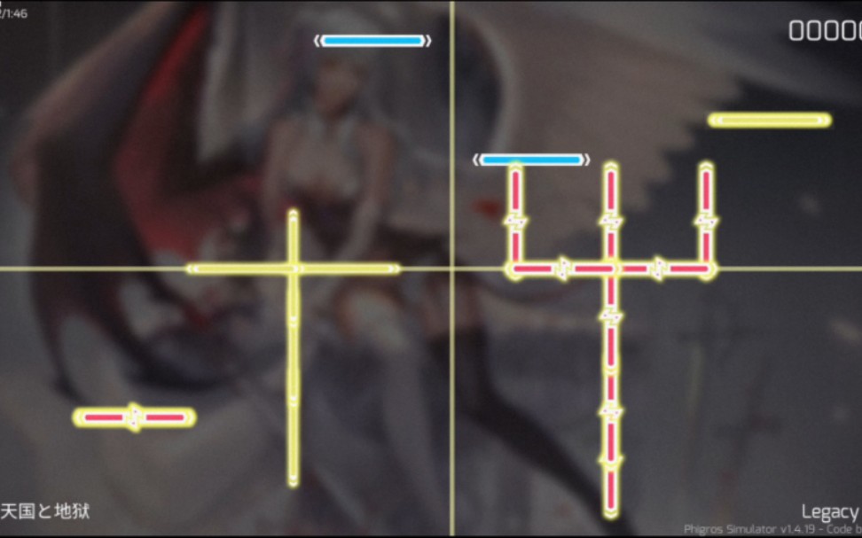 [图]【Phigros自制谱/jubeat】天使十字架与恶魔三叉戟 天国と地狱 Legacy Lv.14