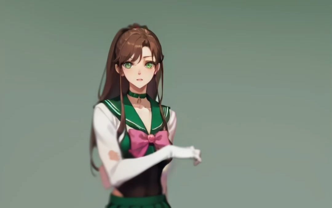 美少女战士-木星-木野真琴 跳开心舞/舞蹈 动漫风 ai生成视频