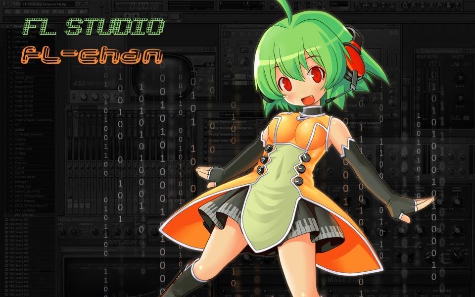 [fl studio吉他]指弹(水果)同学来!水果娘教你弹funk!