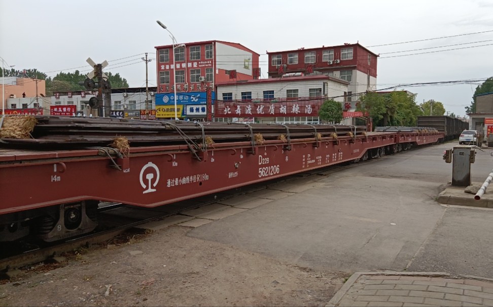 [平舞铁路]卧槽,d22b,中铁特货让你们用来拉钢板.