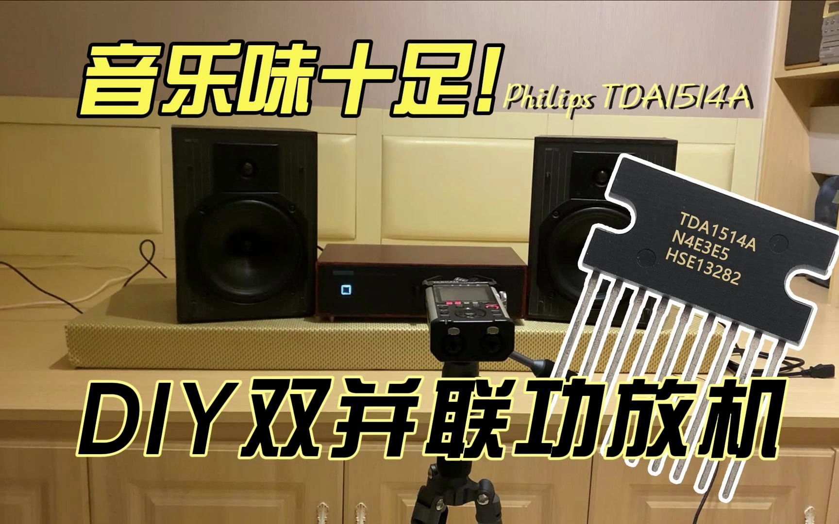 (第四集)PHILIPS飞利浦经典HIFI功放芯片TDA1514A的并联应用定制的机箱回来了把他组装起来听听声音如何DIY功放试听PT2314芯片的加入数字音量哔...