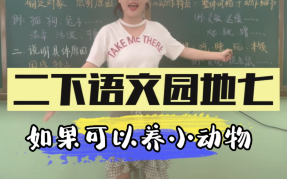 二下语文园地七写话——如果你可以养小动物~沉浸式课堂实录~关注学生逻辑思维~哔哩哔哩bilibili