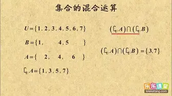 Скачать видео: 集合的混合运算