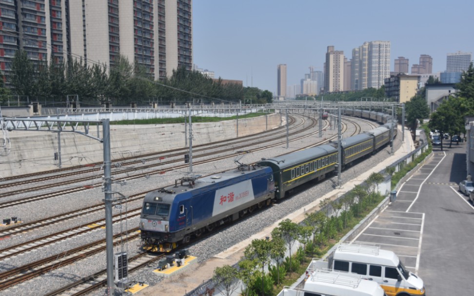 【中国铁路】郑局郑段hxd3c-0959牵引00451次进西安站