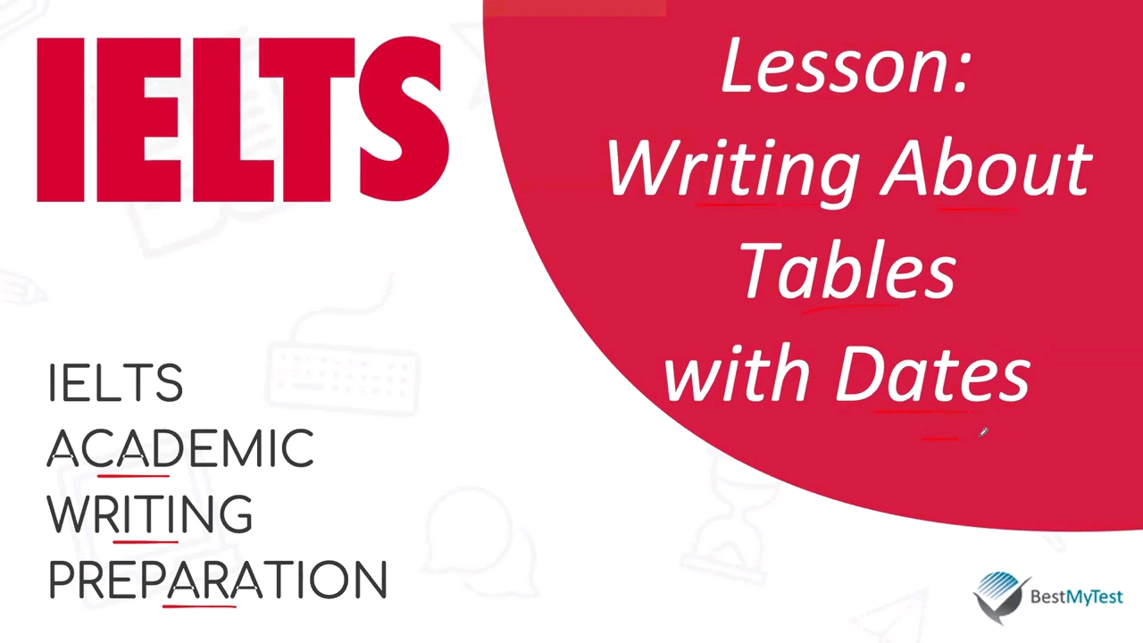 ielts academic writing task 1 - table lesson 2
