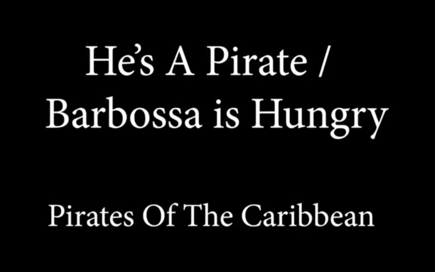 [图]【转载】YouTube （Yoshi Sugiyama）加勒比海盗钢琴曲 He‘s A Pirate / Barbossa Is Hungary