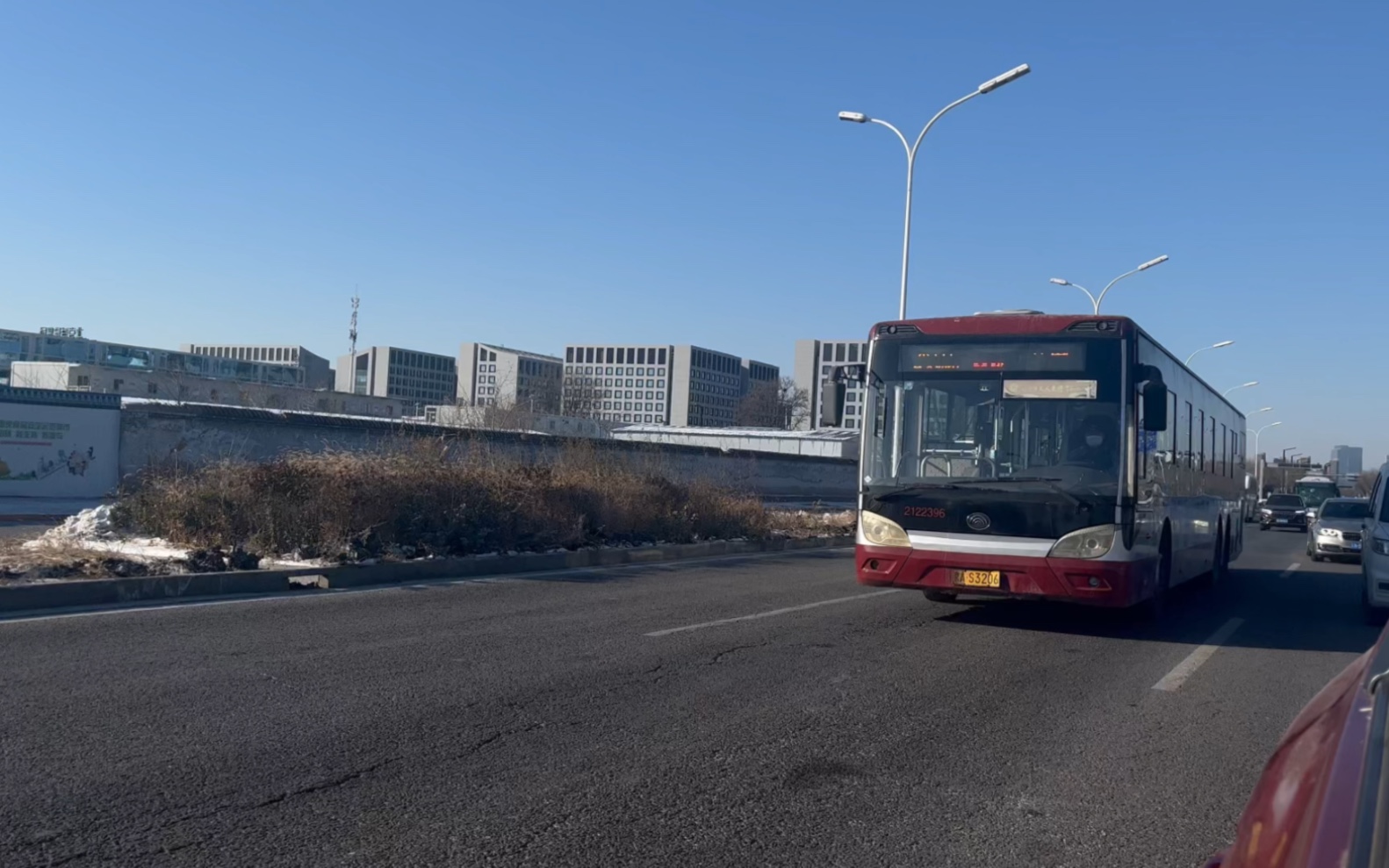 【退役!】北京公交最后一台zk6140hng2尾声追逐