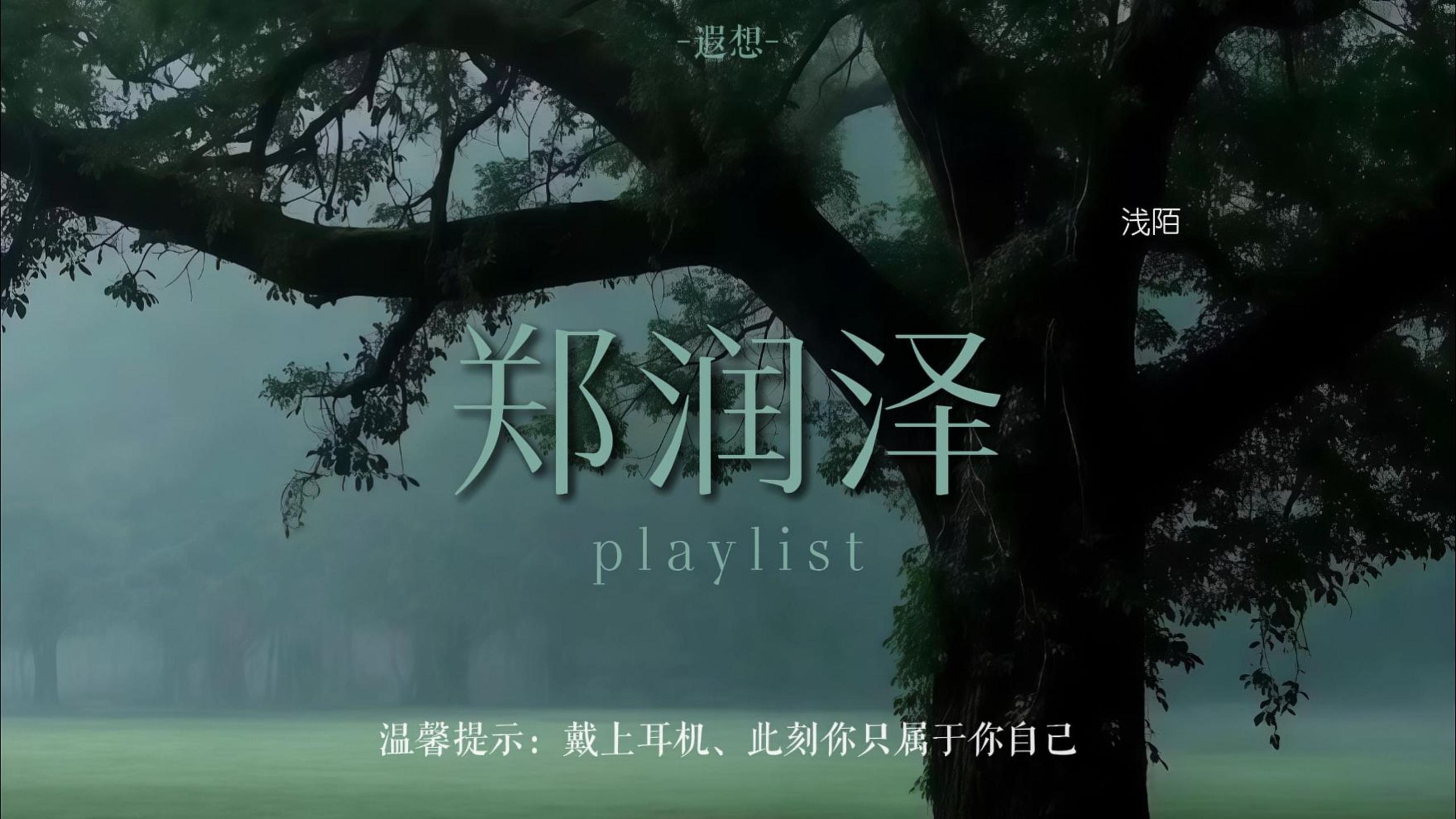 ????????·郑润泽歌单?| 带歌词 |“如果说是真的爱我 那为何都说不出口”♫⊹꙳?| 通勤 独处 学习 化妆 运动 洗澡