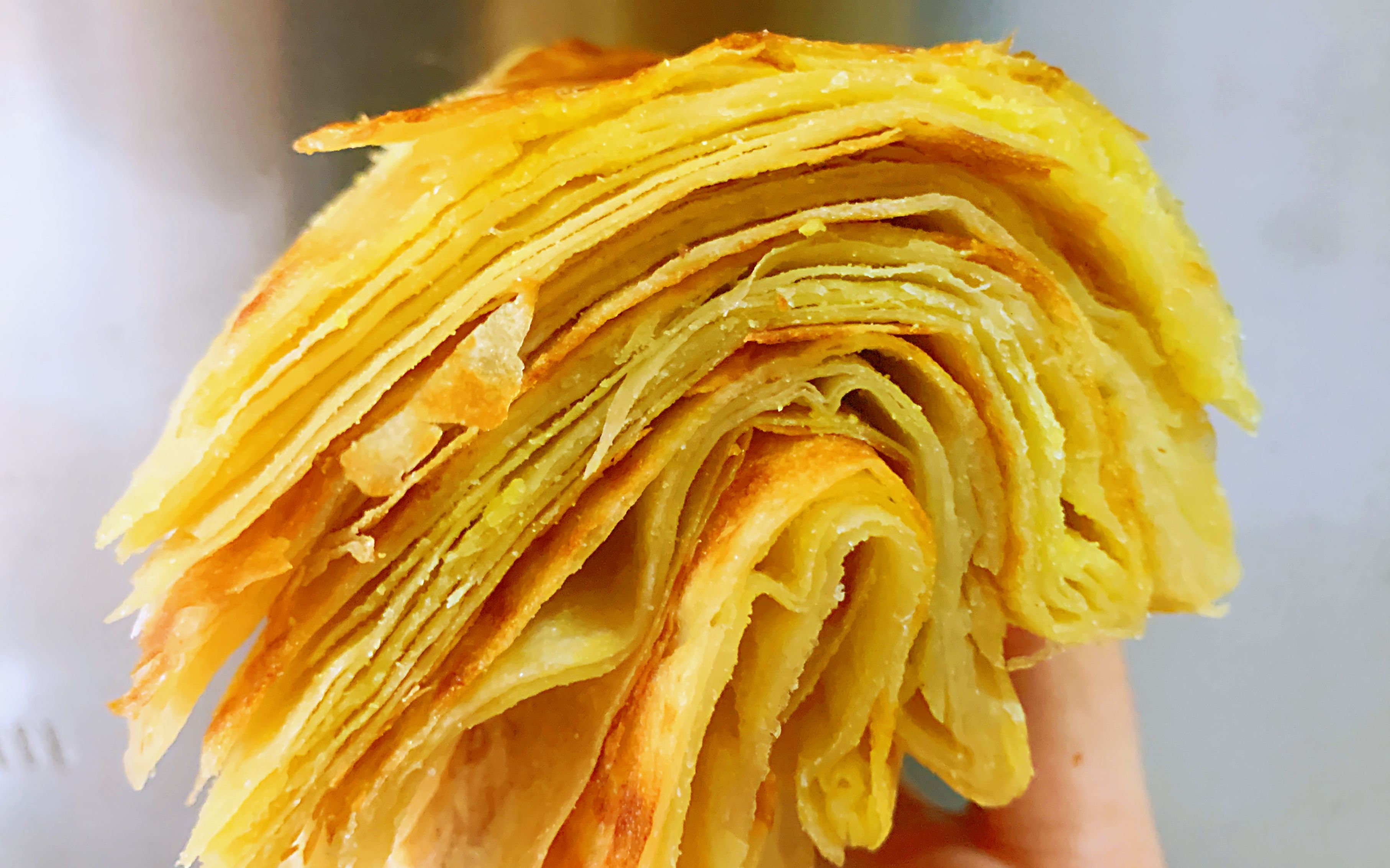 【千层饼】家庭烙饼干硬没层次?