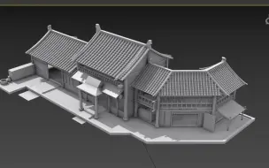 Download Video: 【3dmax场景建模】从零开始教你制作古风场景，学过才知道简单