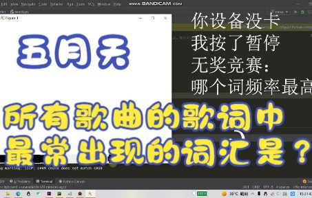 【全网唯一】我用python把五月天歌词全爬下来,分析发现歌词中出现频率最高的词汇是?哔哩哔哩bilibili