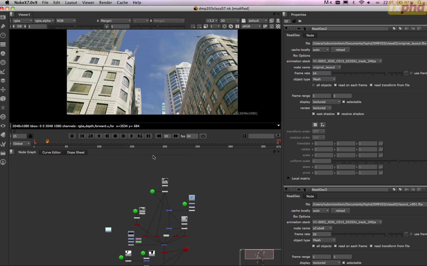 nuke三维投射抠像教程