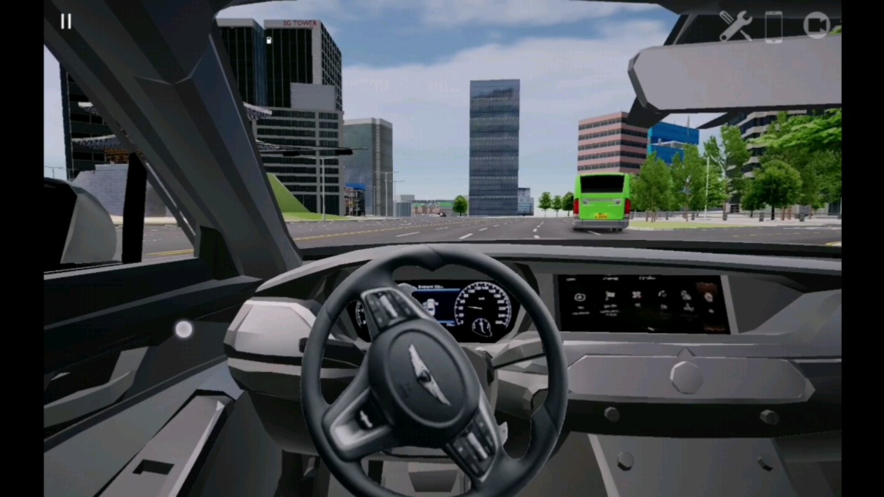 3d驾驶游戏4.0:玛莎拉蒂汽车第一视角