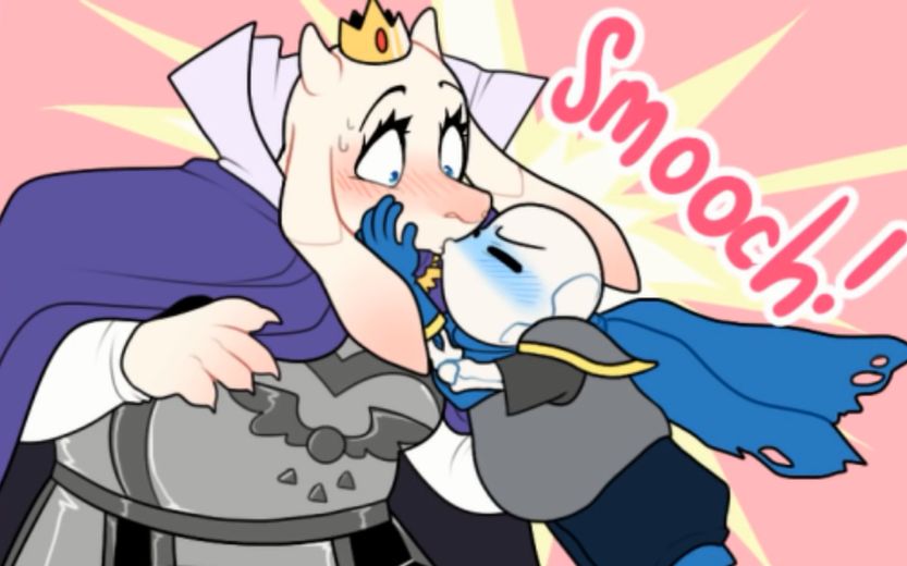 【undertale】溫柔的吻 (toriel x sans underswap)(中文字幕)(搬运)