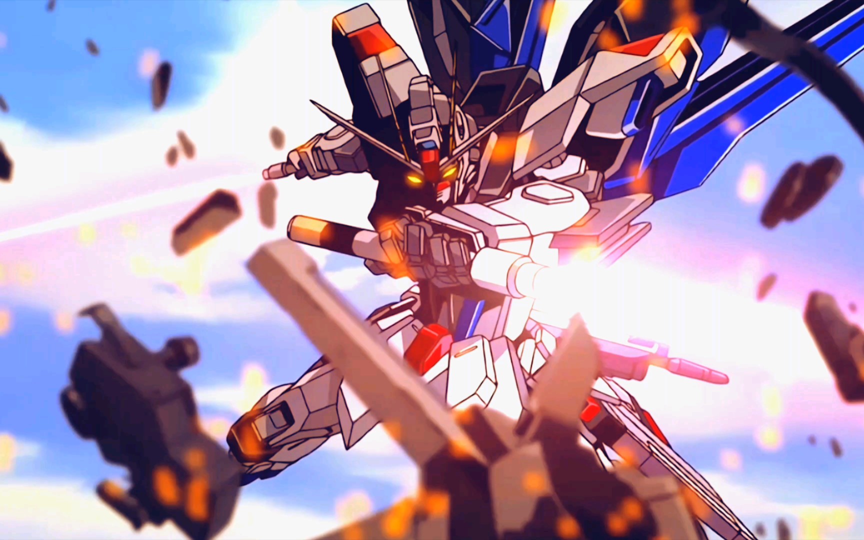 准备好你的硬币高画质自由高达拔刀削敌方人棍合集_哔哩哔哩_bilibili