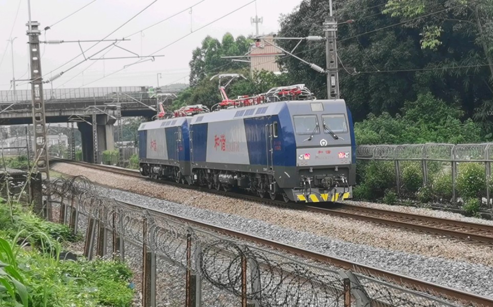 军田厂试车(13):兰局嘉段hxd1c0738 0742