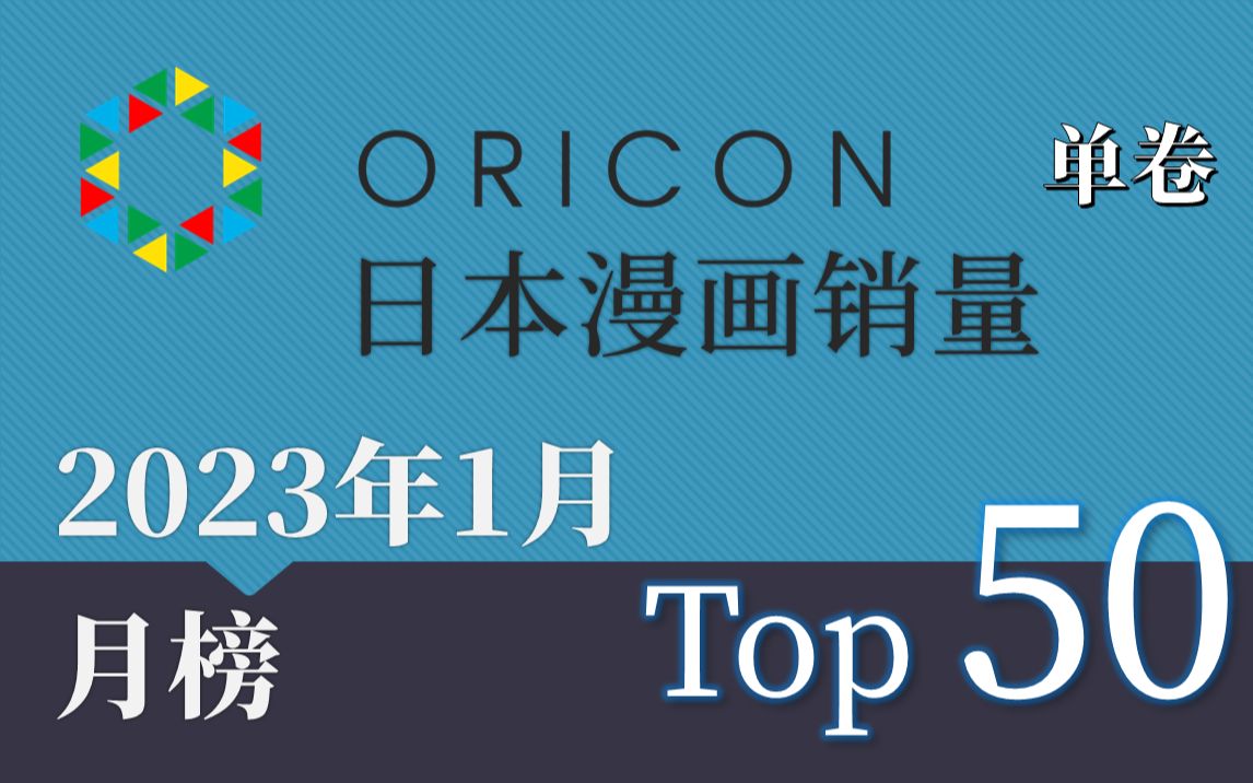 [图]【Oricon月榜/2023年1月】日本漫画销量 单卷Top 20