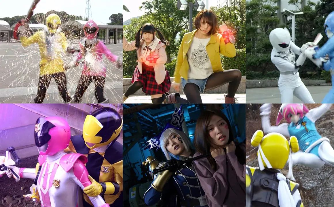 10 年代战队女主角激烈争斗合集