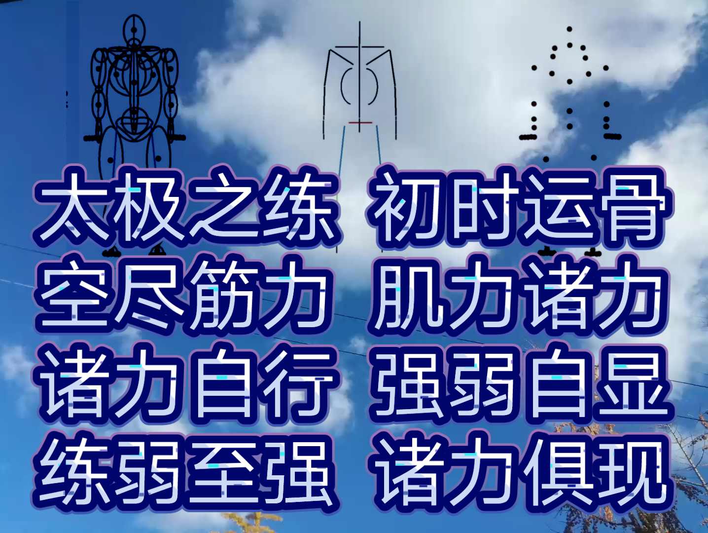 [图]以骨为支，索脉寻筋,行运太极之カ;先空尽诸力,再弱用诸力:行标准架势，体至强者境界。