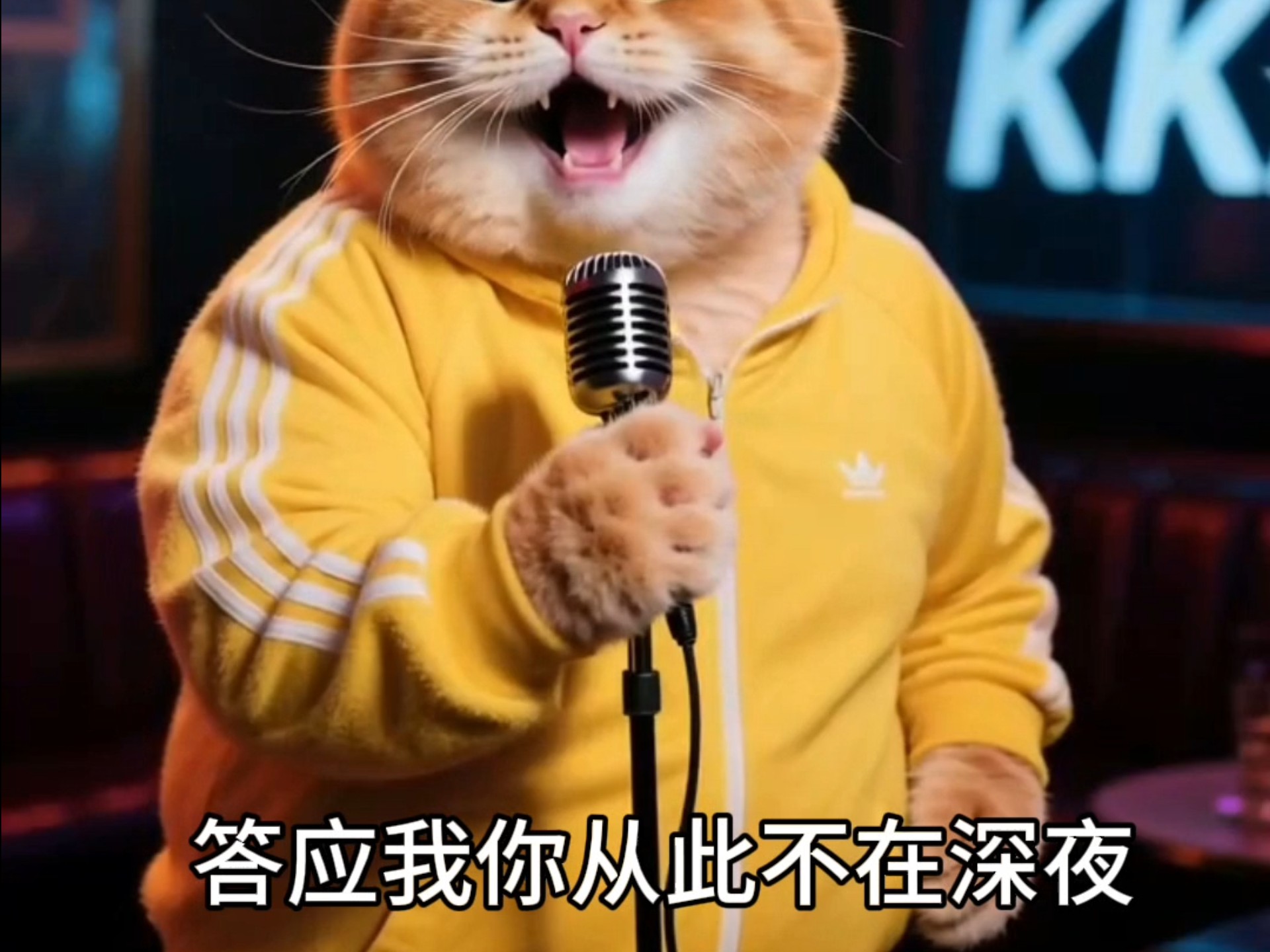 胖橘猫和小伙伴去ktv也疯狂