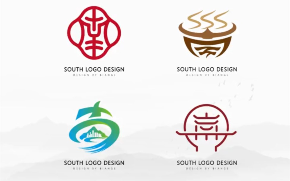 用南字设计logo,你喜欢这些logo吗?你还喜欢用哪个字来设计呢?