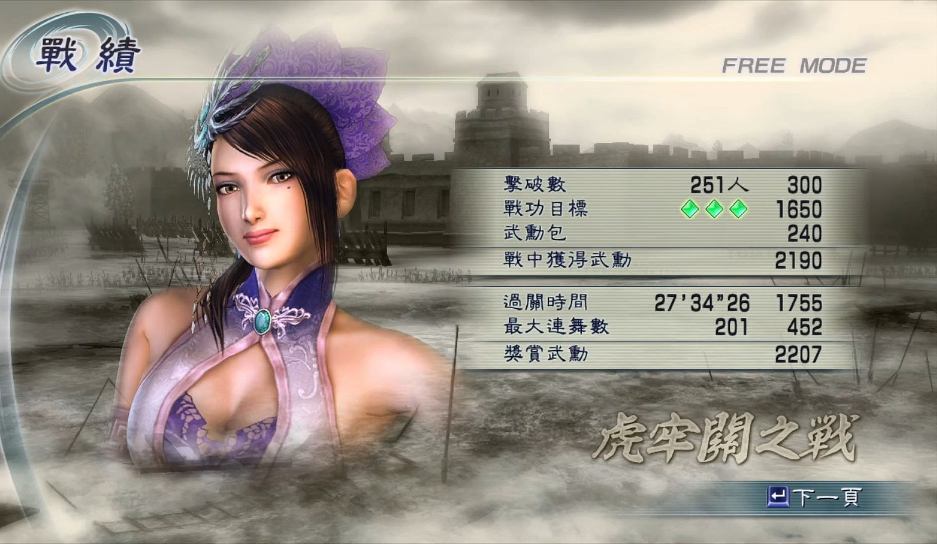 【真三国无双5】甄宓无闪特 全灭全战功无走 虎牢关吕布军