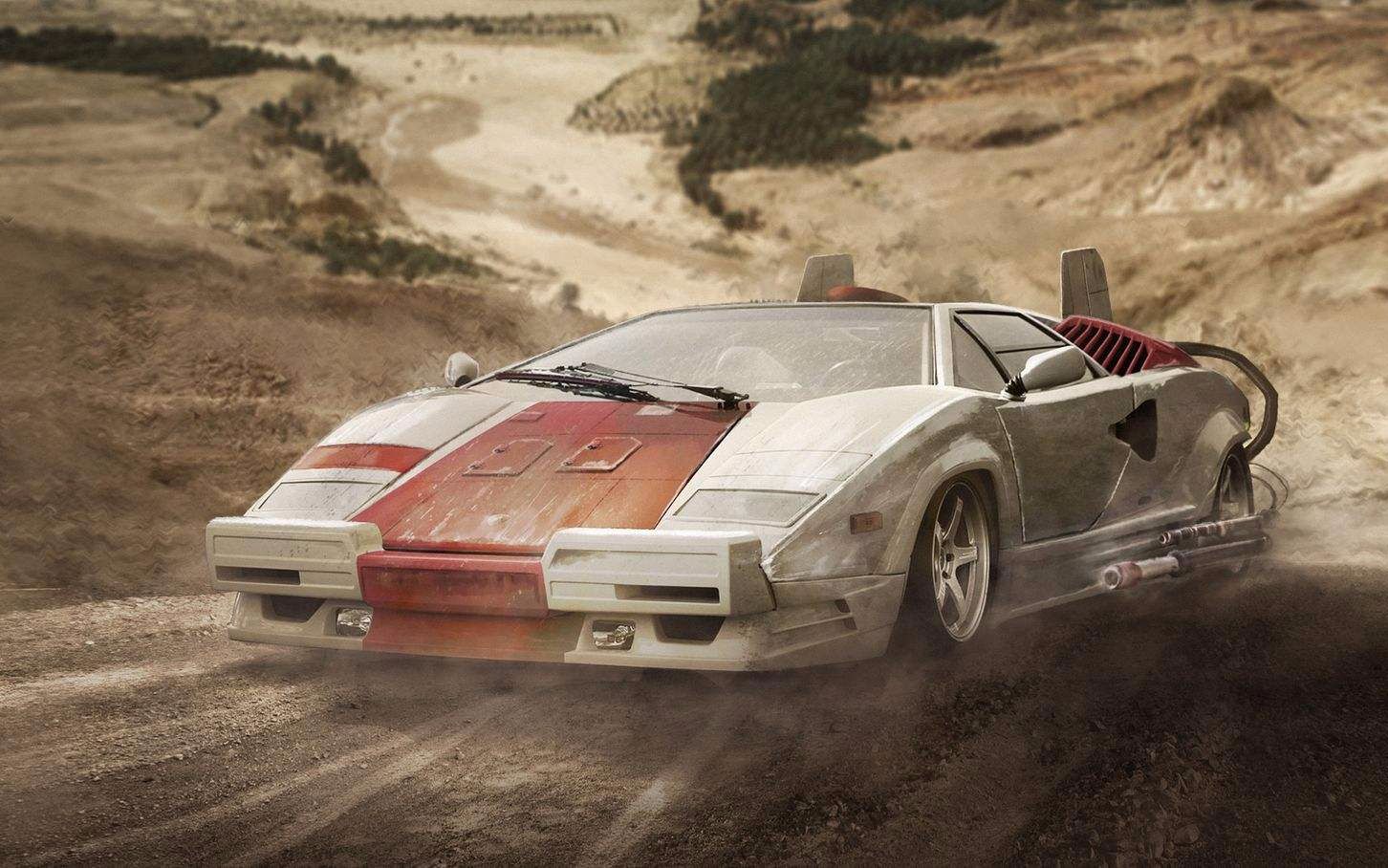 创世战车crossout全新车包斗牛兰博基尼countach预览x废土横炮g1