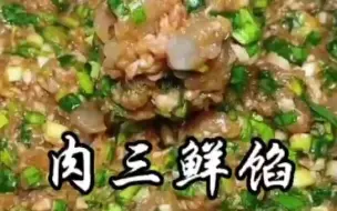 Download Video: 肉三鲜馅