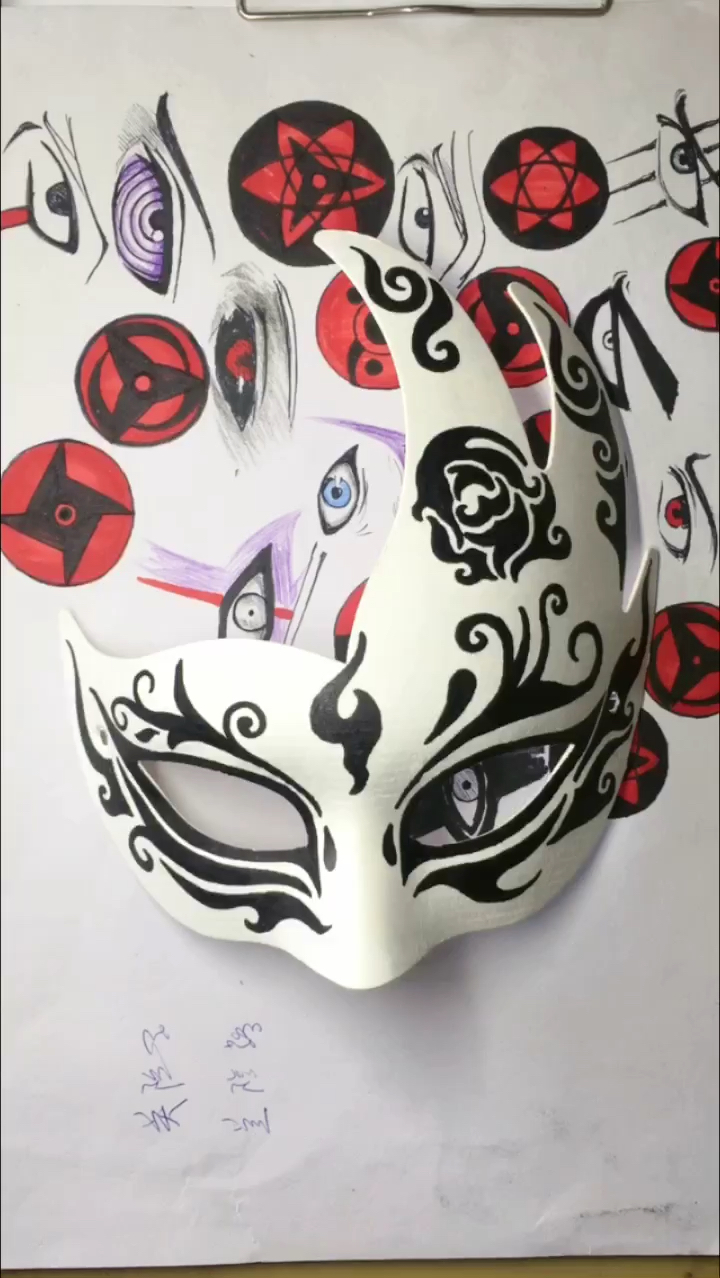 艾尚手绘馆手绘绘画手绘面具