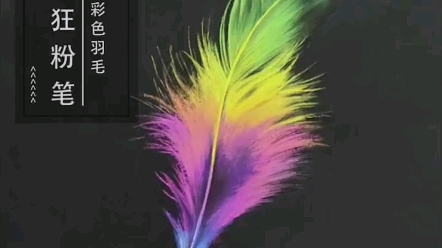 是不是没有见过彩色的羽毛?没关系 疯狂粉笔画给你_哔哩哔哩_bilibili
