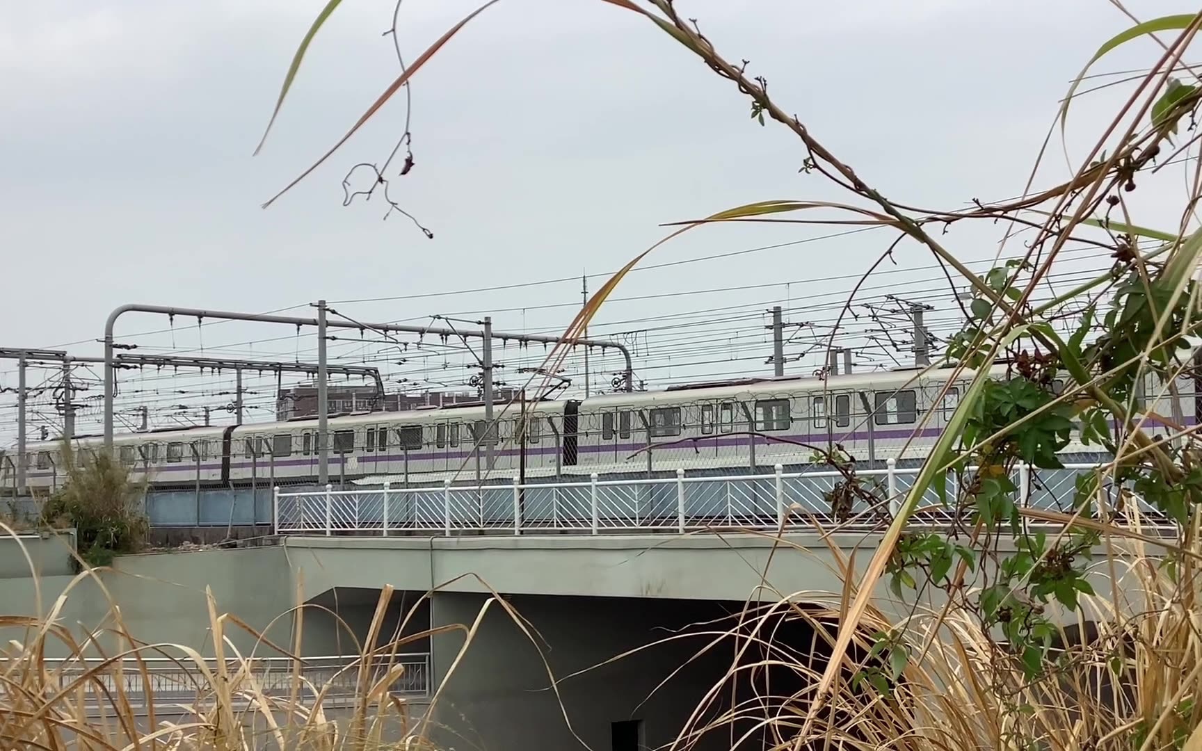 广州地铁2号线a4列车出站61嘉禾车辆段