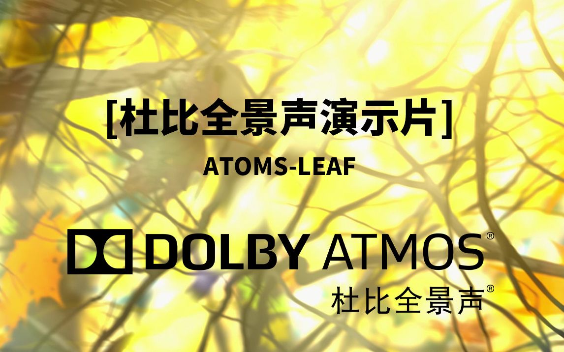 【多声道解码测试音频】杜比atomsleaf(测试多声道音频器材音频解码能力,多声道表现力,下载请看简介)哔哩哔哩bilibili