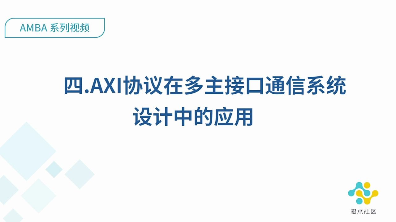 【AMBA系列】AXI协议在多主接口通信系统设计中的应用哔哩哔哩bilibili