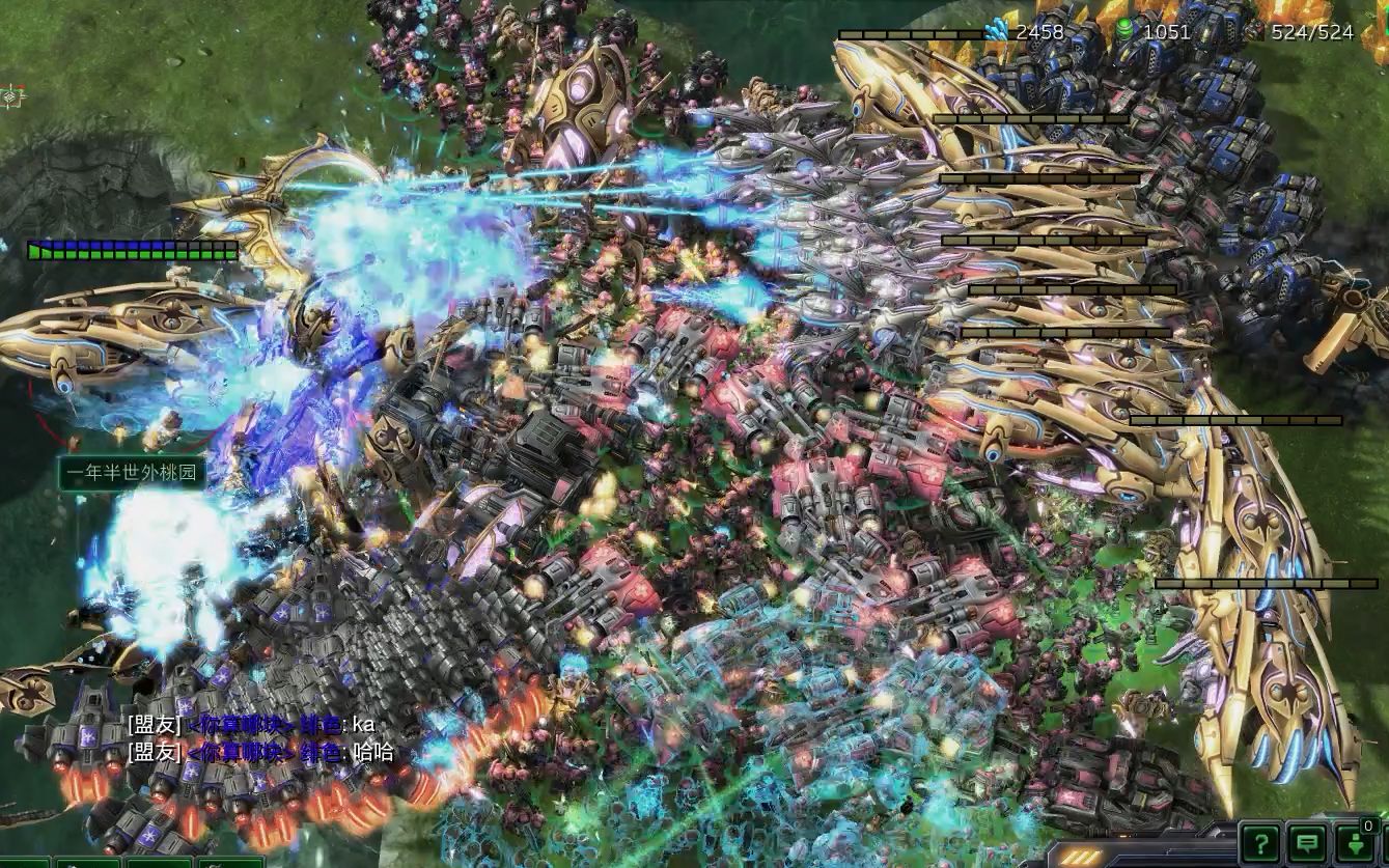 万人大军暴虐敌军素质极差biggamehunters星际争霸2游戏大厅白杨