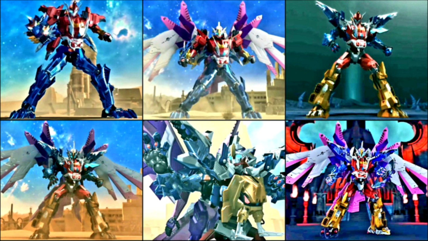 盘点超兽武装不同版本的超兽神合体