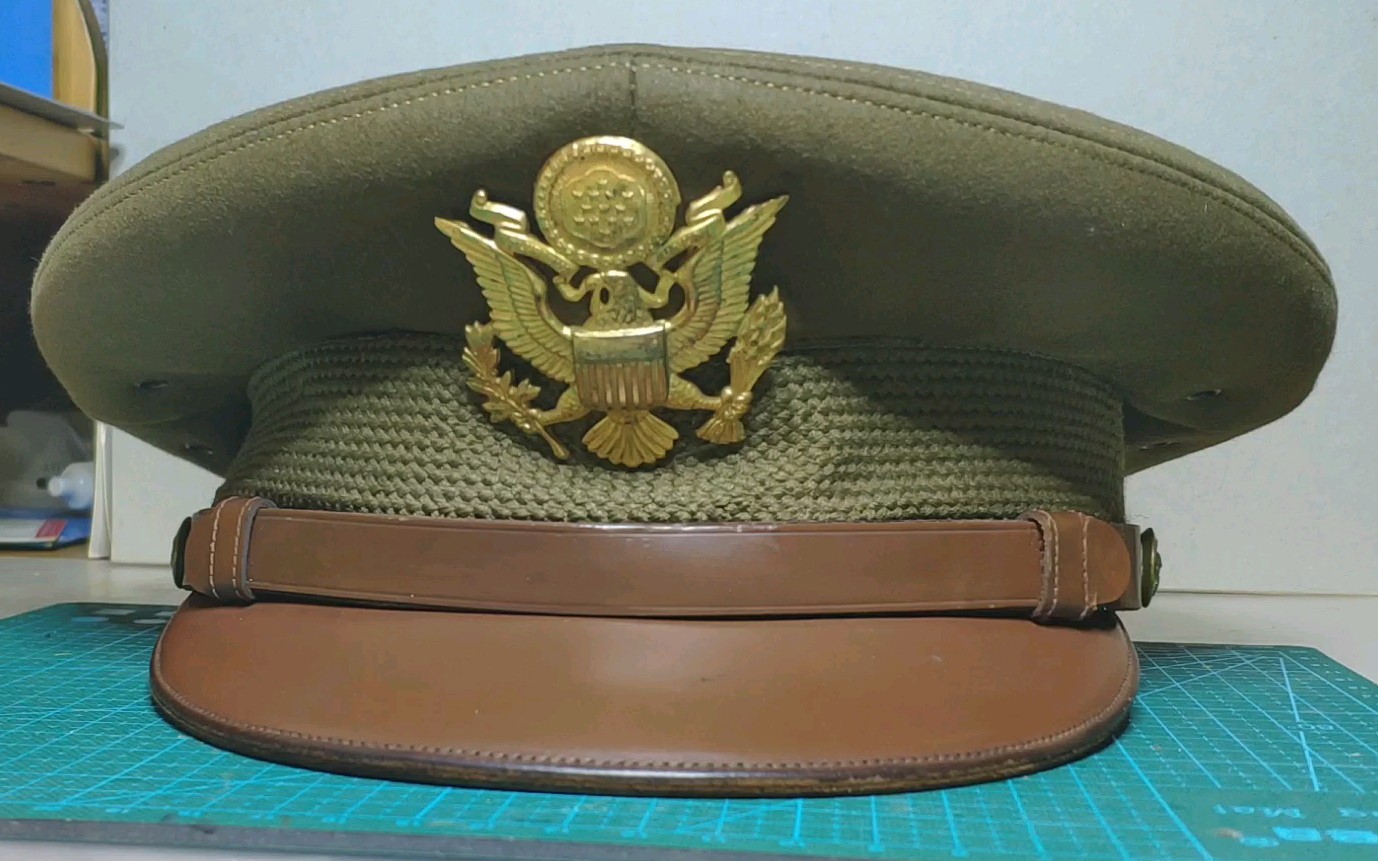 阿美咔叽70多年前的美国陆军大檐帽长什么样子