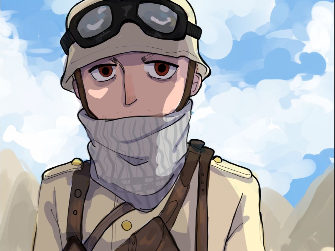 【战地1/绘画上色过程】日常水视频,奥斯曼突击兵,手机上画了线稿拿