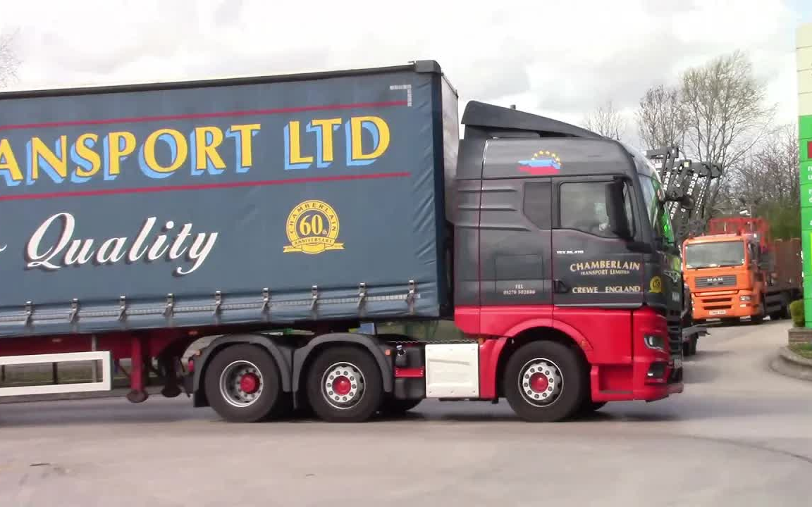 【汽车文化】欧卡路拍 英国利姆的服务区的卡车合集 ccf 斯堪尼亚