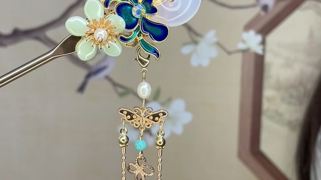 发簪就是这么变出来的,会了吗#簪子挽发 #汉服配饰 #纯手工制作发饰