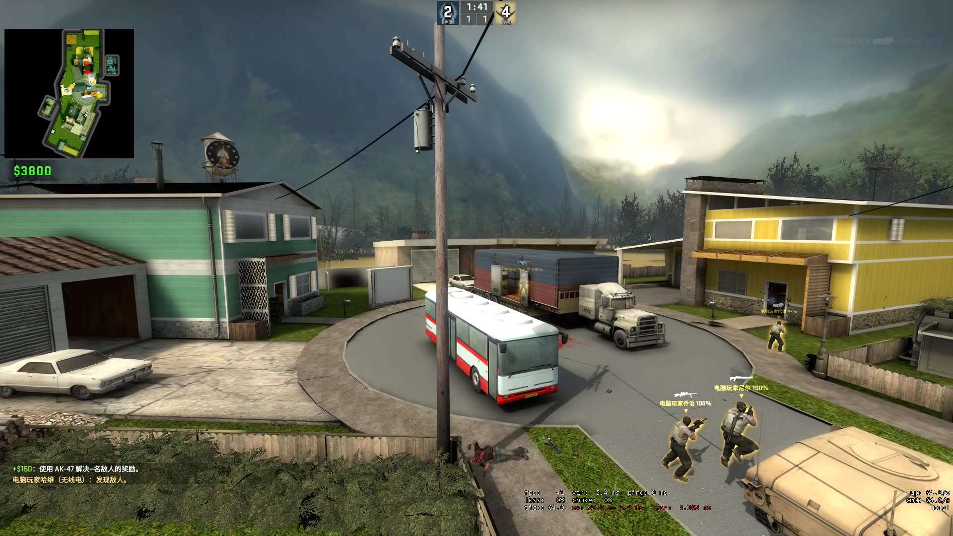 [cod复刻] 在csgo里玩使命召唤7的核弹小镇(nuketown)_哔哩哔哩