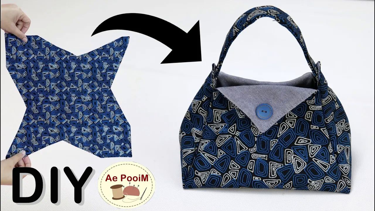 【ae pooim】手提包缝纫制作教程001 this handbag is fast and very