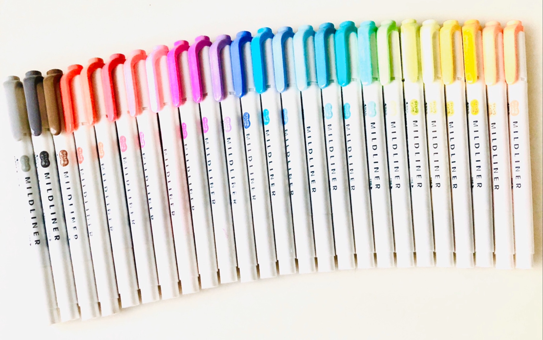 开箱开箱一波文具mildliner新色和软头笔国货复古色中性笔midori绘画