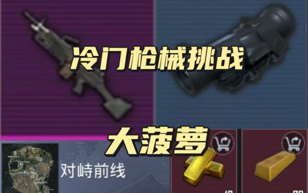 第18集|冷门枪械挑战第十八期,大菠萝轻机枪 #地铁逃生