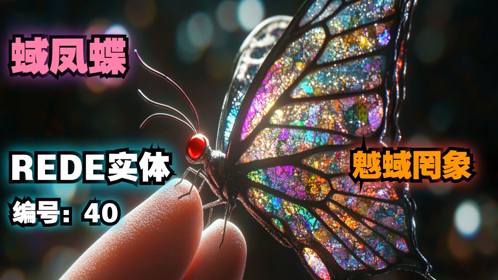 后室里的灭世级实体:“蜮凤蝶”,REDE实体编号:40-摸鱼大将黄大仙-摸鱼大将黄大仙-哔哩哔哩视频