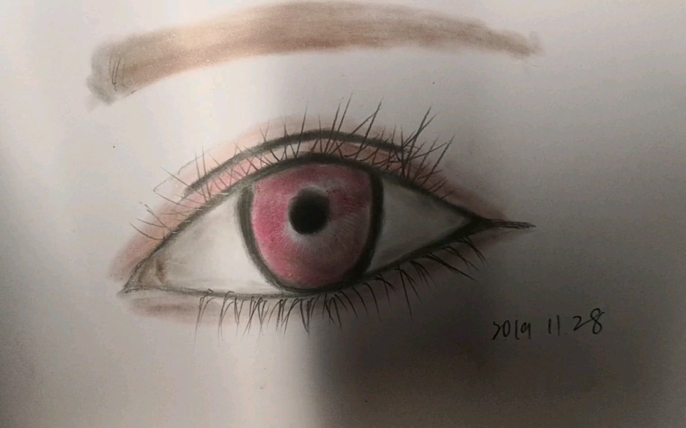 【化妆品画画】用眼影画出来的画怎么样(-o-)/,求点赞,为了大会员谢谢