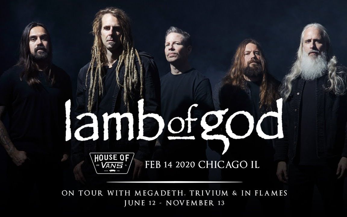 美国新浪潮金属乐队lambofgod上帝羔羊liveathouseofvanschicago2020