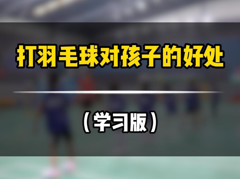 打羽毛球对孩子有哪些好处?从拒绝到热爱,只要坚持下去,都将不惧未来.#青少年体育 #羽毛球 #儿童体育锻炼哔哩哔哩bilibili