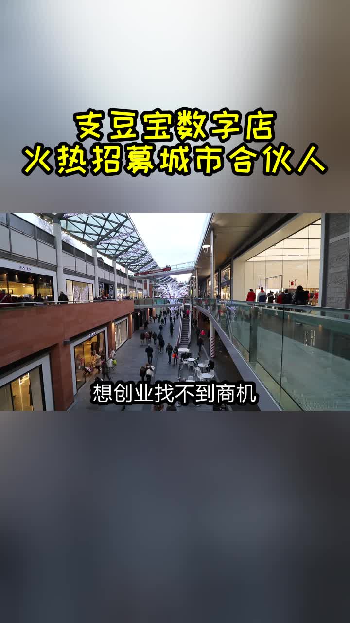 支豆宝数字店 招募城市合伙人哔哩哔哩bilibili