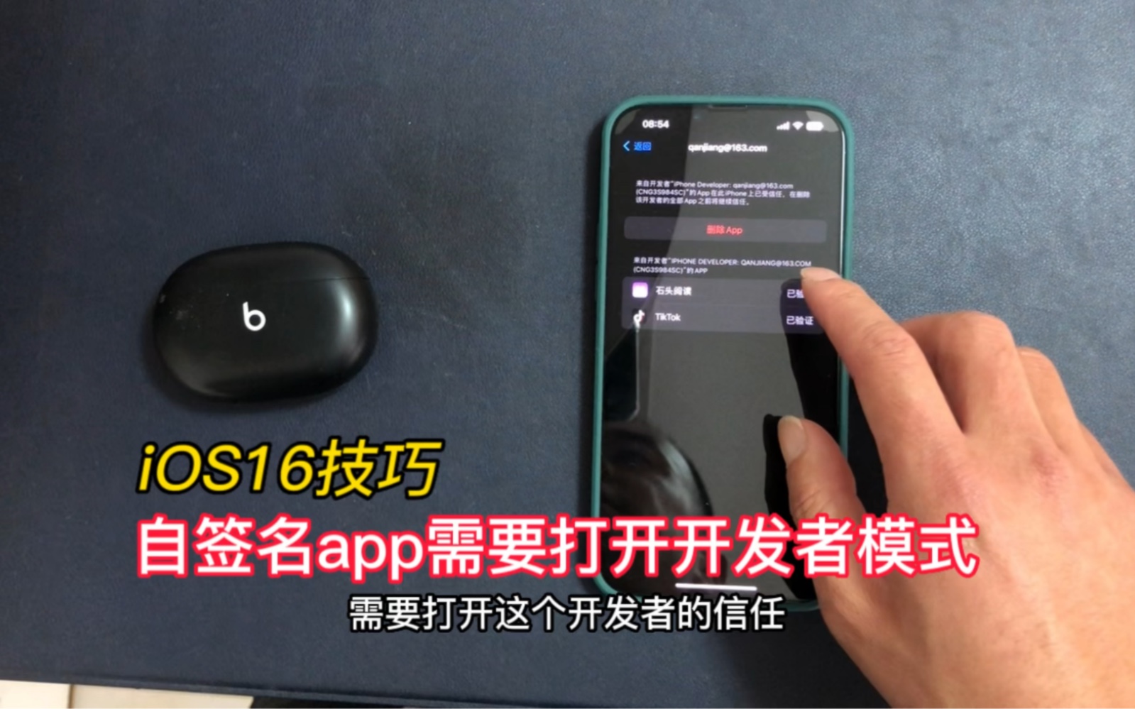 在iOS16系统中,自签名app需要打开开发者模式才能正常使用哔哩哔哩bilibili